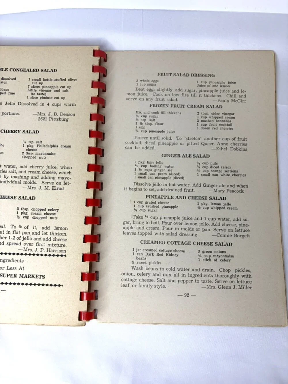 Vintage MCM Kitchen Klassics Cookbook West University Methodist Church Texas